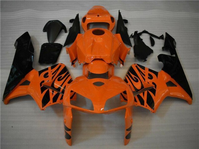 Aftermarket Orange Black 05-06 Honda CBR600RR Abs Fairing Kit Sale Aftermarket Orange Black 05-06 Honda CBR600RR Abs Fairing Kit Sale