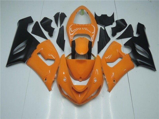 Aftermarket Orange Black 05-06 Kawasaki Ninja ZX6R Motorcycle Fairings Sale Aftermarket Orange Black 05-06 Kawasaki Ninja ZX6R Motorcycle Fairings Sale