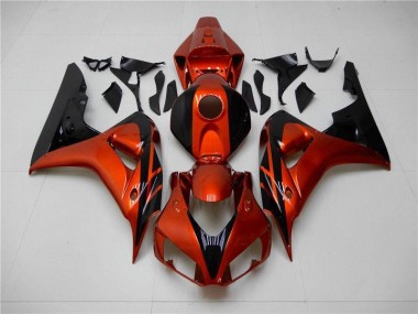 Aftermarket Orange Black 06-07 Honda CBR1000RR Motorcycle Fairings Sale