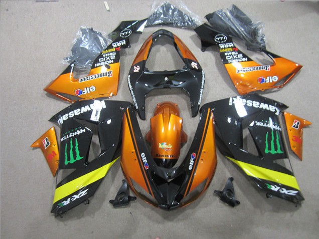 Aftermarket Orange Black 06-07 Kawasaki Ninja ZX10R Motorcycle Fairings Sale Aftermarket Orange Black 06-07 Kawasaki Ninja ZX10R Motorcycle Fairings Sale