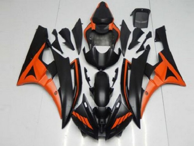 Aftermarket Orange Black 06-07 Yamaha YZF R6 Motorcycle Fairings Sale Aftermarket Orange Black 06-07 Yamaha YZF R6 Motorcycle Fairings Sale