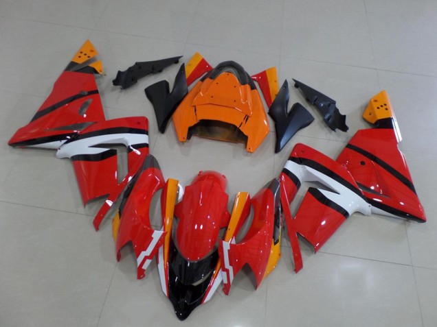 Aftermarket Orange Black and White 03-05 Kawasaki Ninja ZX10R Motorcycle Fairings Sale Aftermarket Orange Black and White 03-05 Kawasaki Ninja ZX10R Motorcycle Fairings Sale