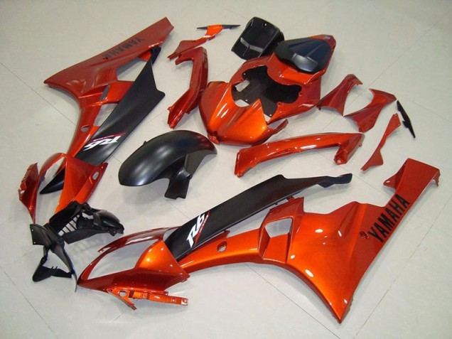 Aftermarket Orange Matte Black 06-07 Yamaha YZF R6 Motorcycle Fairings Sale Aftermarket Orange Matte Black 06-07 Yamaha YZF R6 Motorcycle Fairings Sale