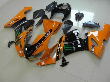 Aftermarket Orange Monster 05-06 Kawasaki Ninja ZX6R Motorcycle Fairings Sale