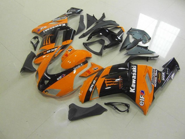 Aftermarket Orange Monster 07-08 Kawasaki Ninja ZX6R Motorcycle Fairings Sale Aftermarket Orange Monster 07-08 Kawasaki Ninja ZX6R Motorcycle Fairings Sale