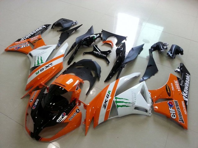 Aftermarket Orange Monster 09-12 Kawasaki Ninja ZX6R Motorcycle Fairings Sale Aftermarket Orange Monster 09-12 Kawasaki Ninja ZX6R Motorcycle Fairings Sale