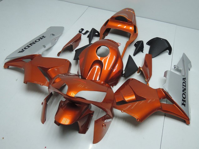 Aftermarket Orange Silver 03-04 Honda CBR600RR Motorcycle Fairings Sale