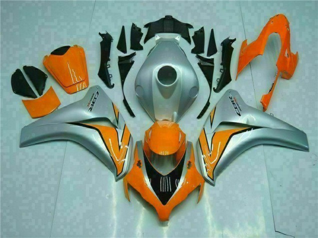 Aftermarket Orange Silver 08-11 Honda CBR1000RR Full Fairing Kit Sale Aftermarket Orange Silver 08-11 Honda CBR1000RR Full Fairing Kit Sale