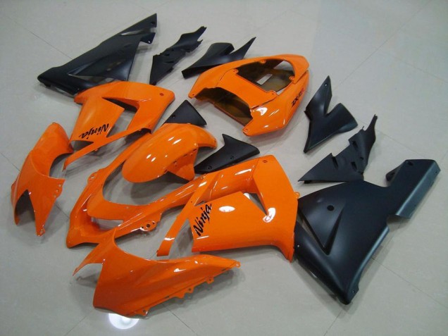Aftermarket Ornage Matte Black 03-05 Kawasaki Ninja ZX10R Motorcycle Fairings Sale Aftermarket Ornage Matte Black 03-05 Kawasaki Ninja ZX10R Motorcycle Fairings Sale
