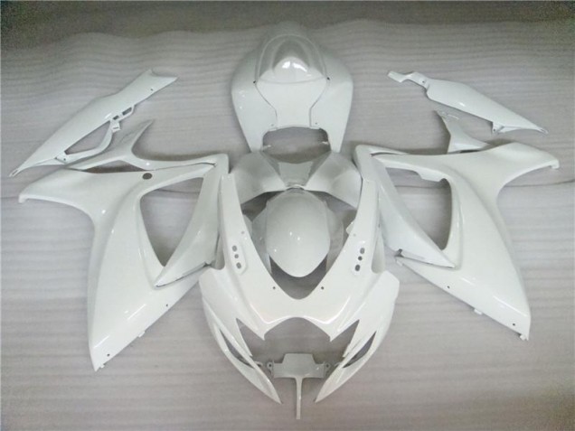 Aftermarket Pearl White 06-07 Suzuki GSXR 600/750 Motorcycle Fairings Sale Aftermarket Pearl White 06-07 Suzuki GSXR 600/750 Motorcycle Fairings Sale