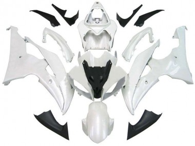 Aftermarket Pearl White 08-16 Yamaha YZF R6 Motorcycle Fairings & Bodywork Sale