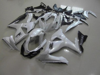 Aftermarket Pearl White and Black 09-16 Suzuki GSXR 1000 Motorcycle Fairings Sale