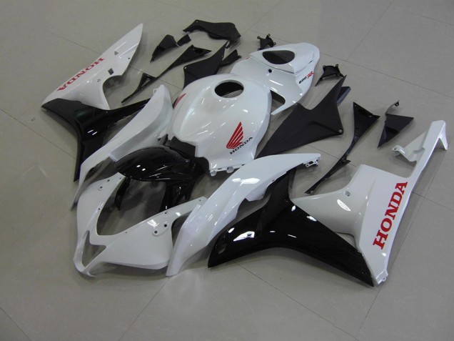 Aftermarket Pearl White Black 07-08 Honda CBR600RR Motorcycle Fairings Sale