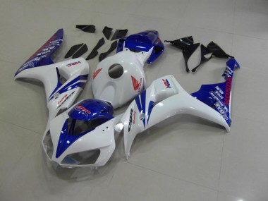 Aftermarket Pearl White Blue 06-07 Honda CBR1000RR Motorcycle Fairings Sale