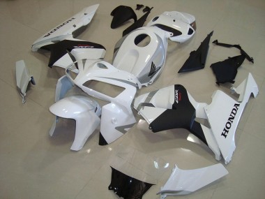 Aftermarket Pearl White Matte Black 05-06 Honda CBR600RR Motorcycle Fairings Sale