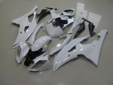 Aftermarket Pearl White No Decals 08-16 Yamaha YZF R6 Motorcycle Fairings Sale