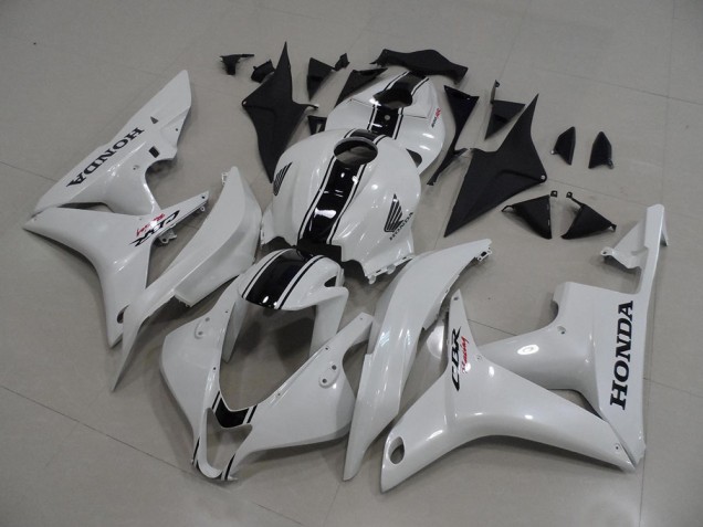 Aftermarket Pearl White with Black Stripe 07-08 Honda CBR600RR Motorcycle Fairings Sale Aftermarket Pearl White with Black Stripe 07-08 Honda CBR600RR Motorcycle Fairings Sale