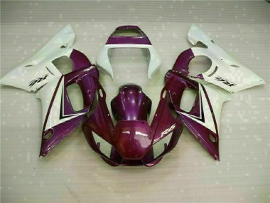 Aftermarket Purple White 98-02 Yamaha YZF R6 Motorcycle Fairings Sale