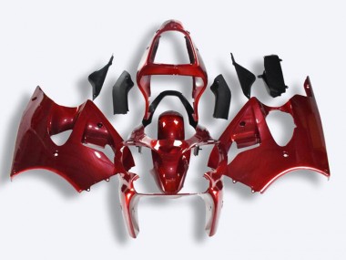 Aftermarket Red 00-02 Kawasaki Ninja ZX6R Injection Fairing Kit Sale