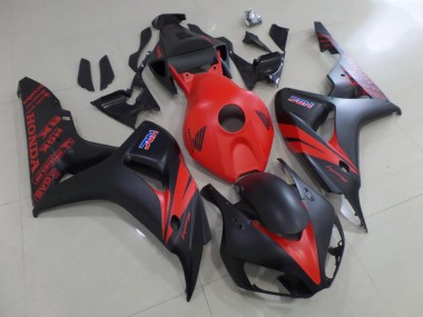 Aftermarket Red and Matte Black 06-07 Honda CBR1000RR Motorcycle Fairings Sale