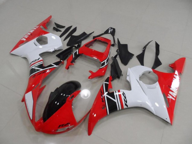 Aftermarket Red and White and Black 03-05 Yamaha YZF R6 Motorcycle Fairings Sale Aftermarket Red and White and Black 03-05 Yamaha YZF R6 Motorcycle Fairings Sale