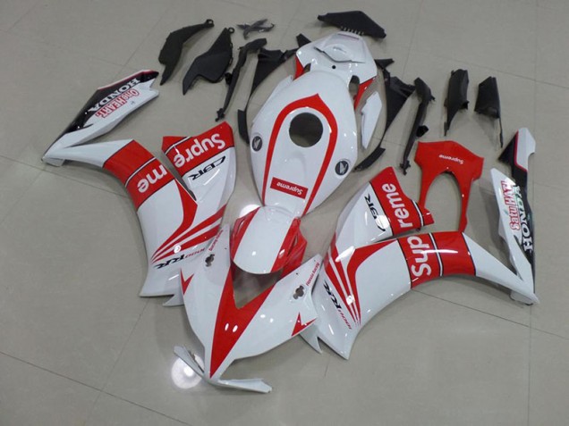 Aftermarket Red and White Supreme 12-16 Honda CBR1000RR Motorcycle Fairings Sale Aftermarket Red and White Supreme 12-16 Honda CBR1000RR Motorcycle Fairings Sale