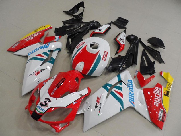 Aftermarket Red and Wihte 06-11 Aprilia RS125 Motorcycle Fairings Sale Aftermarket Red and Wihte 06-11 Aprilia RS125 Motorcycle Fairings Sale