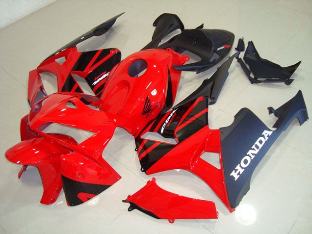 Aftermarket Red Black 05-06 Honda CBR600RR Plastics Fairing Kit Sale Aftermarket Red Black 05-06 Honda CBR600RR Plastics Fairing Kit Sale