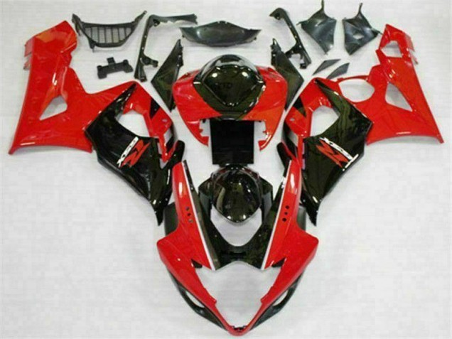 Aftermarket Red Black 05-06 Suzuki GSXR 1000 Full Fairing Kit Sale Aftermarket Red Black 05-06 Suzuki GSXR 1000 Full Fairing Kit Sale
