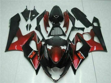Aftermarket Red Black 05-06 Suzuki GSXR 1000 Plastics Fairing Kits Sale