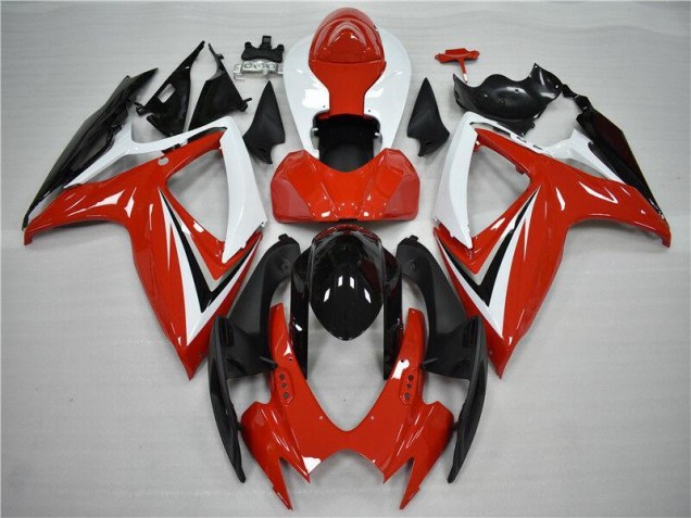 Aftermarket Red Black 06-07 Suzuki GSXR 600/750 Full Fairing Kit Sale Aftermarket Red Black 06-07 Suzuki GSXR 600/750 Full Fairing Kit Sale