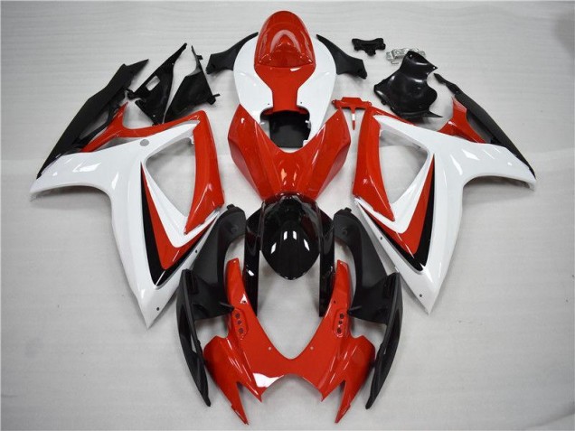 Aftermarket Red Black 06-07 Suzuki GSXR 600/750 Full Fairing Kits Sale Aftermarket Red Black 06-07 Suzuki GSXR 600/750 Full Fairing Kits Sale