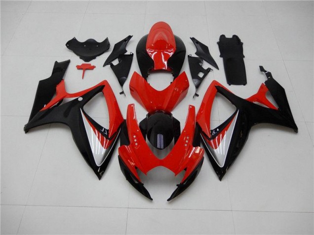 Aftermarket Red Black 06-07 Suzuki GSXR 600/750 Plastics Fairing Kits Sale