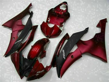 Aftermarket Red Black 08-16 Yamaha YZF R6 Fairing Kit Sale