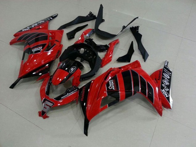 Aftermarket Red Black Airfore 13-16 Kawasaki Ninja ZX300R 2013-2016 Red Black Airfore Kawasaki Ninja ZX300R Motorcycle Fairings Sale