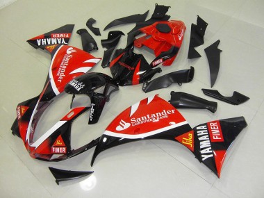Aftermarket Red Black Santander 09-11 Yamaha YZF R1 Motorcycle Fairings Sale