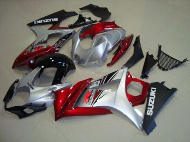 Aftermarket Red Black Silver 07-08 Suzuki GSXR 1000 Motorcycle Fairings Sale