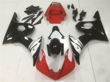 Aftermarket Red Black White 03-05 Yamaha YZF R6 Motorcycle Fairings Sale