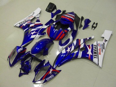 Aftermarket Red Blue Star 06-07 Yamaha YZF R6 Motorcycle Fairings Sale