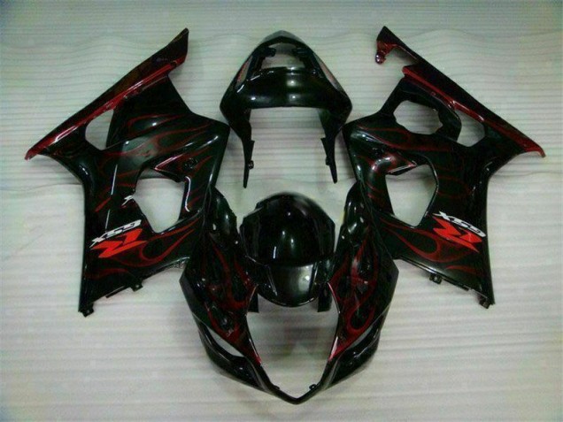 Aftermarket Red Flame 03-04 Suzuki GSXR 1000 Motorcycle Fairings Sale Aftermarket Red Flame 03-04 Suzuki GSXR 1000 Motorcycle Fairings Sale