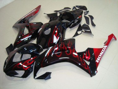 Aftermarket Red Flame 06-07 Honda CBR1000RR Motorcycle Fairings Sale