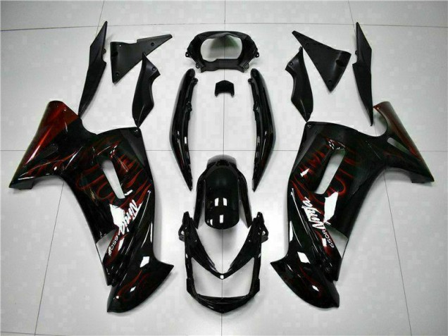 Aftermarket Red Flame 06-08 Kawasaki Ninja EX650 Motorcycle Fairings Sale Aftermarket Red Flame 06-08 Kawasaki Ninja EX650 Motorcycle Fairings Sale