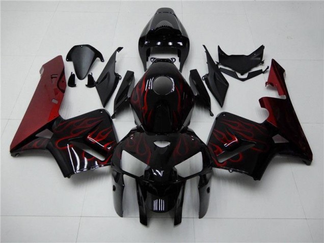 Aftermarket Red Flame Black 05-06 Honda CBR600RR Motorcycle Fairings Sale