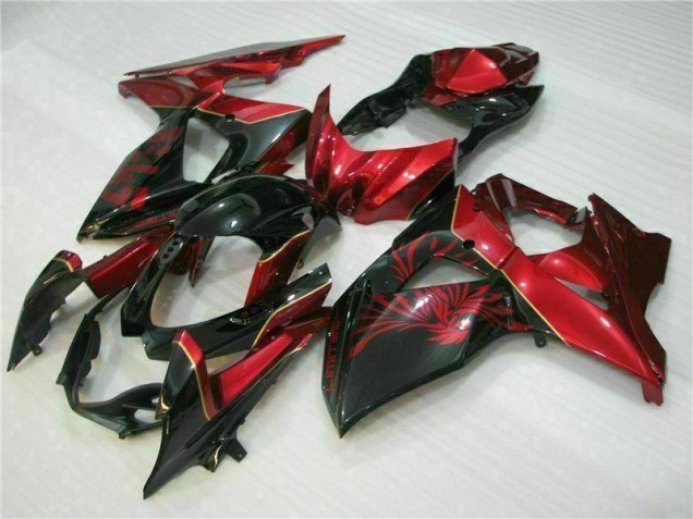 Aftermarket Red Flame Black 09-16 Suzuki GSXR1000 Motorcycle Fairings Sale