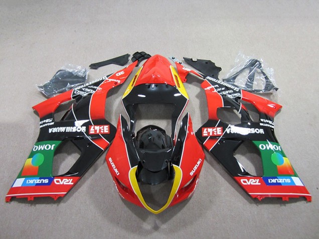 Aftermarket Red Green Black 03-04 Suzuki GSXR1000 Motorcycle Fairings Sale Aftermarket Red Green Black 03-04 Suzuki GSXR1000 Motorcycle Fairings Sale