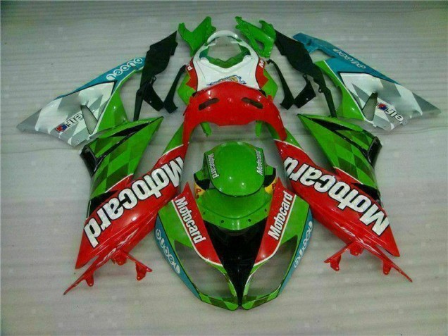 Aftermarket Red Green Motocard 09-12 Kawasaki Ninja ZX6R Motorcycle Fairings Sale Aftermarket Red Green Motocard 09-12 Kawasaki Ninja ZX6R Motorcycle Fairings Sale