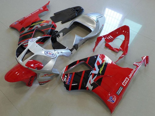 Aftermarket Red Silver 00-06 Honda VTR1000 Motorcycle Fairings Sale Aftermarket Red Silver 00-06 Honda VTR1000 Motorcycle Fairings Sale