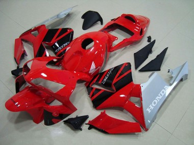 Aftermarket Red Silver 03-04 Honda CBR600RR Motorcycle Fairings Sale