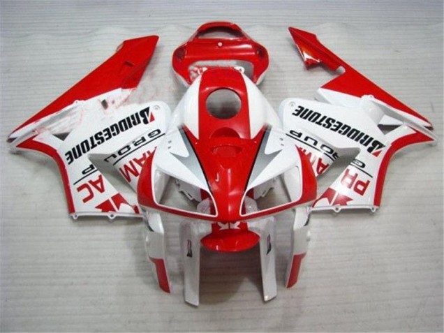 Aftermarket Red White 05-06 Honda CBR600RR Full Fairing Kit Sale Aftermarket Red White 05-06 Honda CBR600RR Full Fairing Kit Sale