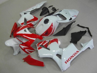 Aftermarket Red White 05-06 Honda CBR600RR Motorcycle Fairings Sale